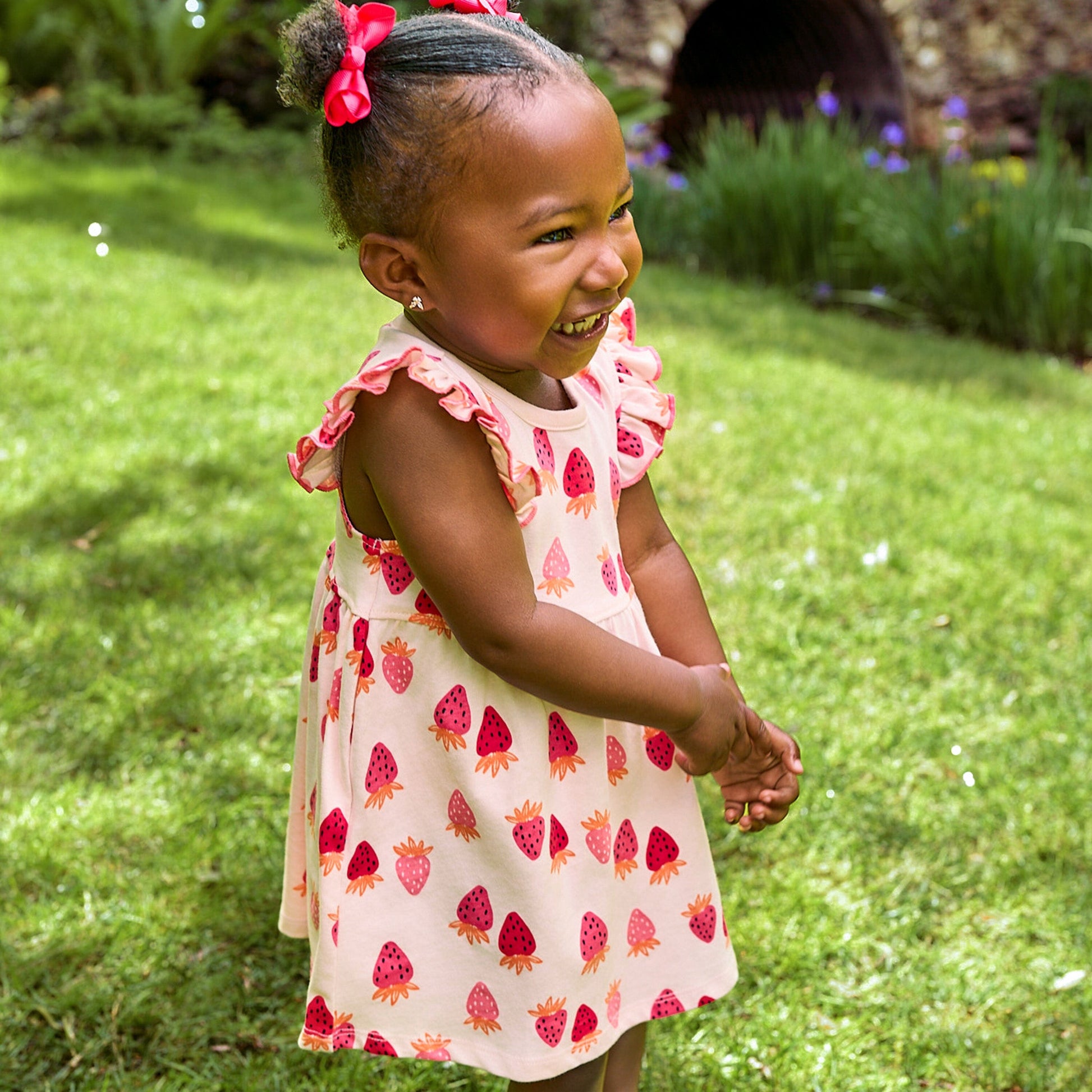 Baby Girls Strawberries Dress dresses Gerber® 