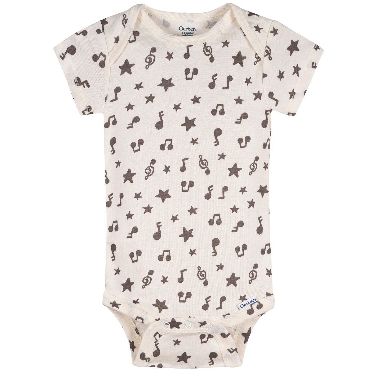 4-Pack Baby Neutral Musical Animals Onesies® Bodysuits and Sleep 'N Play outfits Gerber® 