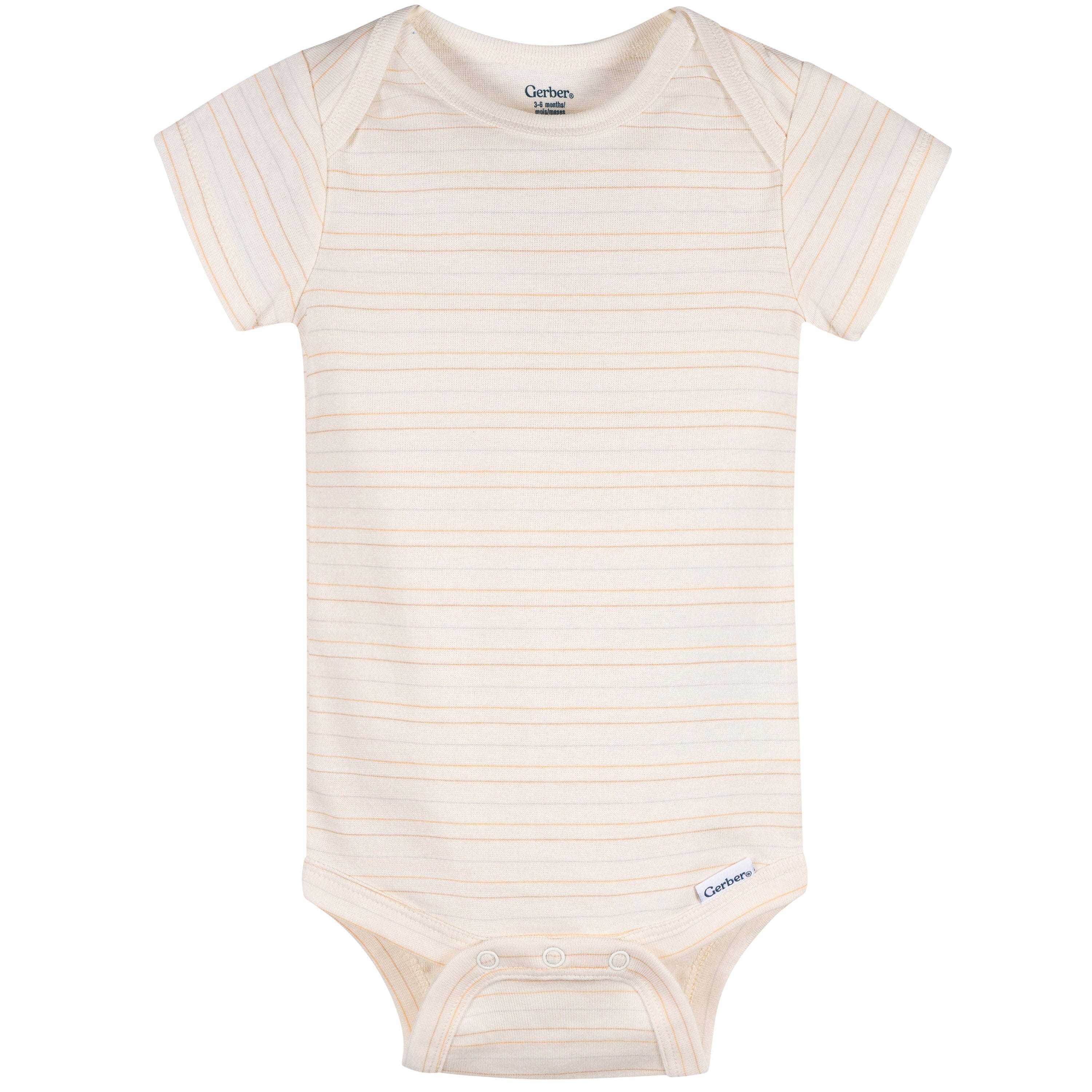 4-Pack Baby Neutral Safari Smiles Onesies® Bodysuits and Sleep 'N Play outfits Gerber® 