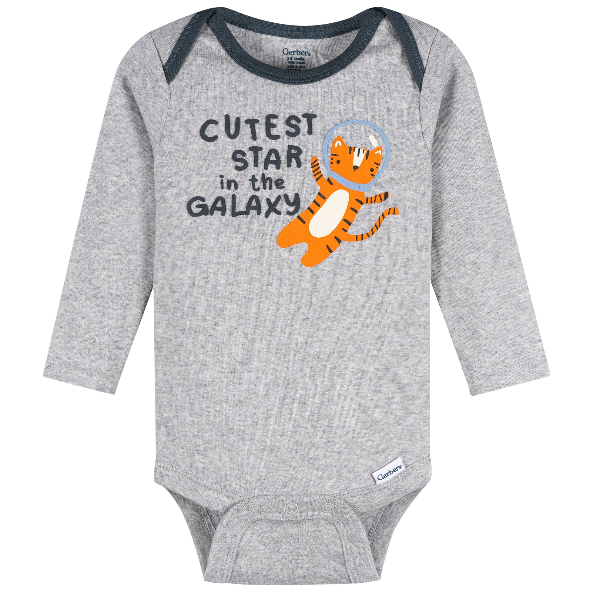 4-Pack Baby Boys Space Animals Long Sleeve Onesies® Bodysuits and Sleep 'N Play outfits Gerber® 