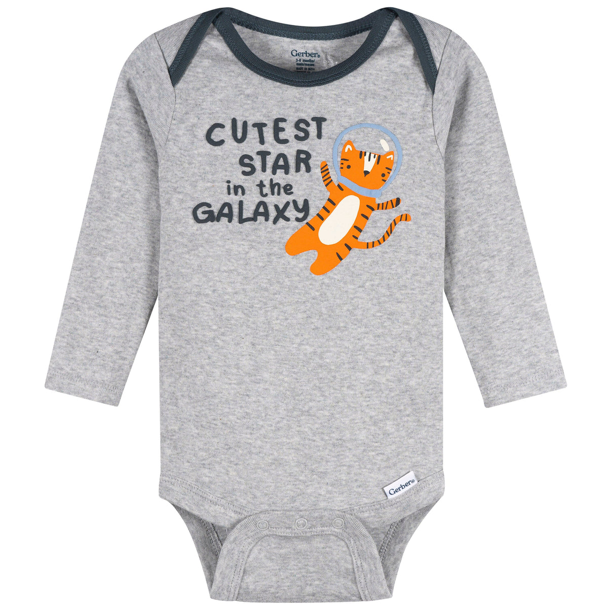 4-Pack Baby Boys Space Animals Long Sleeve Onesies® Bodysuits and Sleep 'N Play outfits Gerber® 