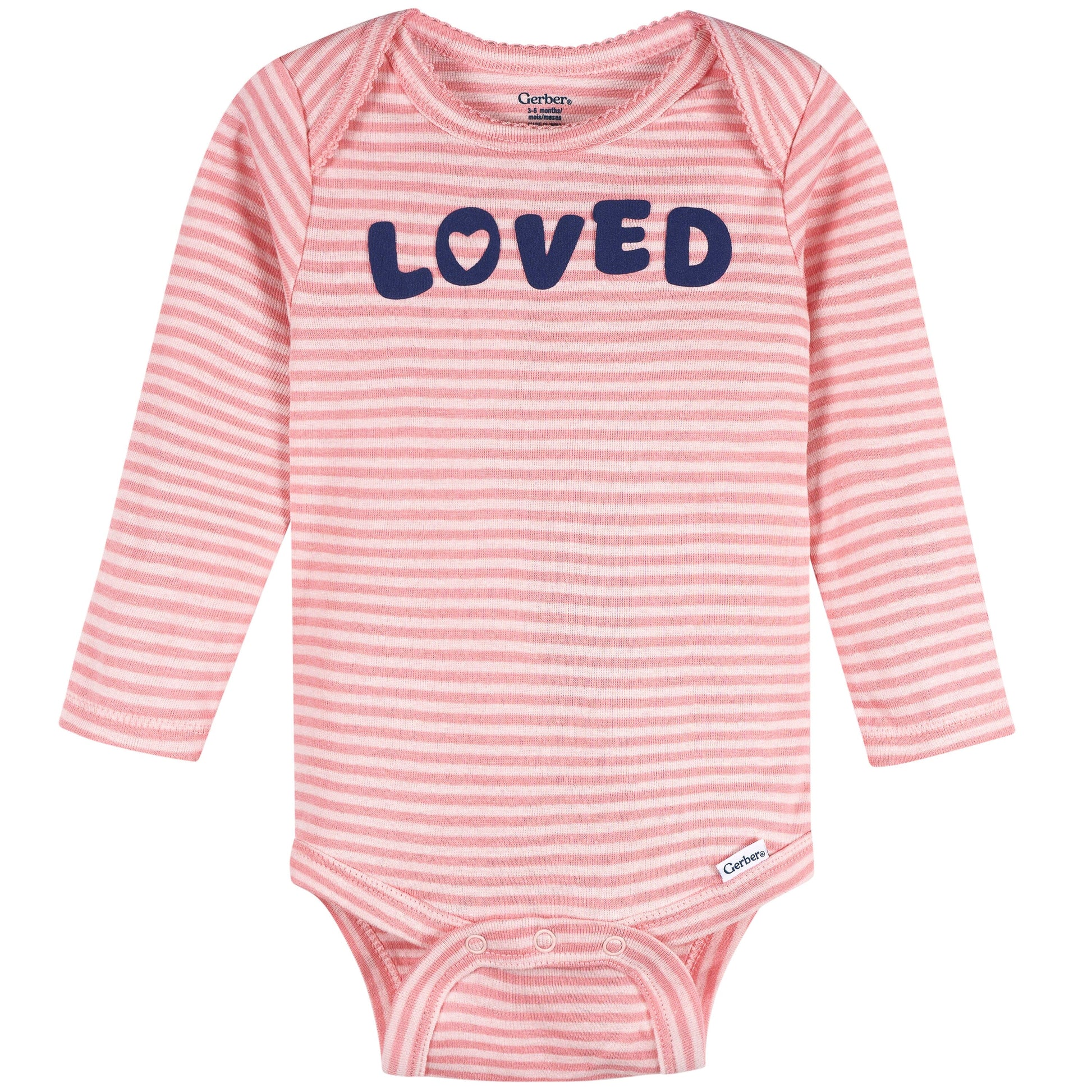 4-Pack Baby Girls Hearts & Dreams Long Sleeve Onesies® Bodysuits and Sleep 'N Play outfits Gerber® 