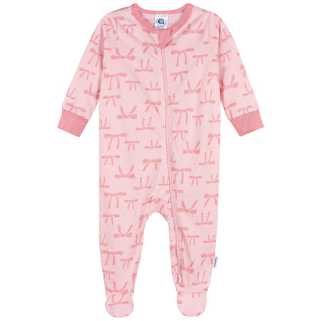 4-Pack Baby Girls Hearts & Dreams Long Sleeve Onesies® Bodysuits and Sleep 'N Play