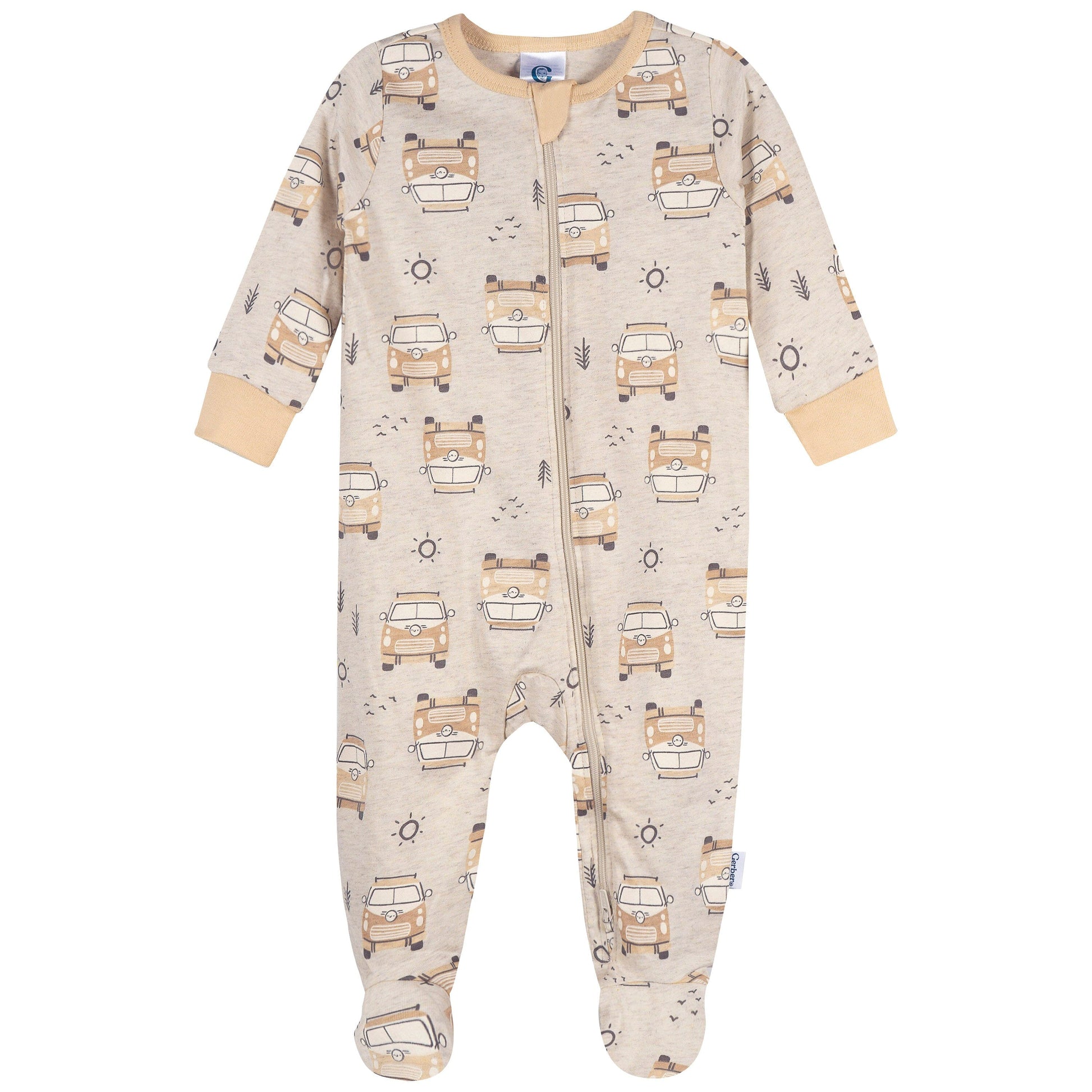 4-Pack Baby Neutral Road Trip Onesies® Bodysuits and Sleep 'N Play outfits Gerber® 