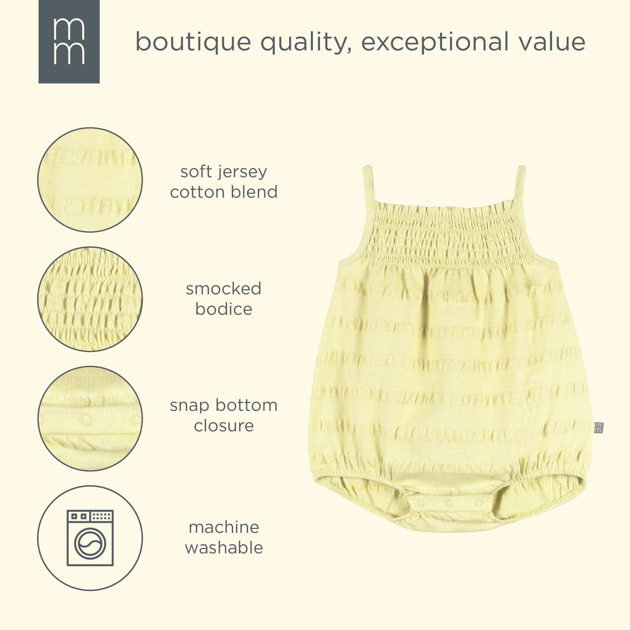 Baby Girls Hay Bubble Romper rompers modern moments™ by Gerber® 