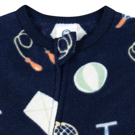 Baby & Toddler Neutral Playtime Footed Fleece Pajamas