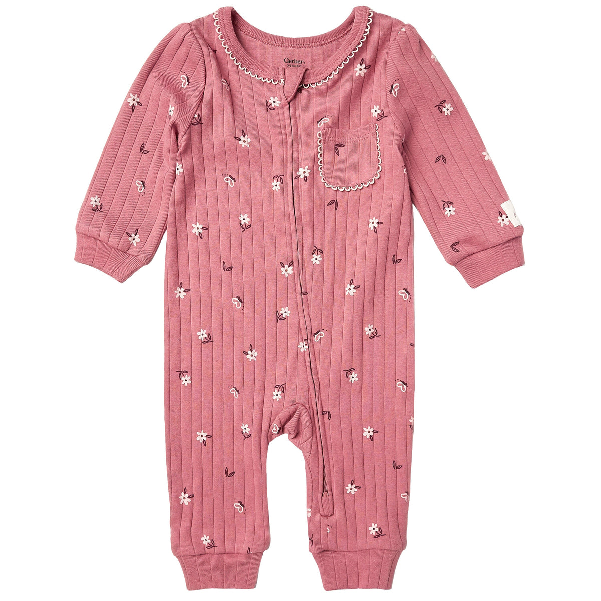Baby Girls Rose Romper rompers Gerber® 