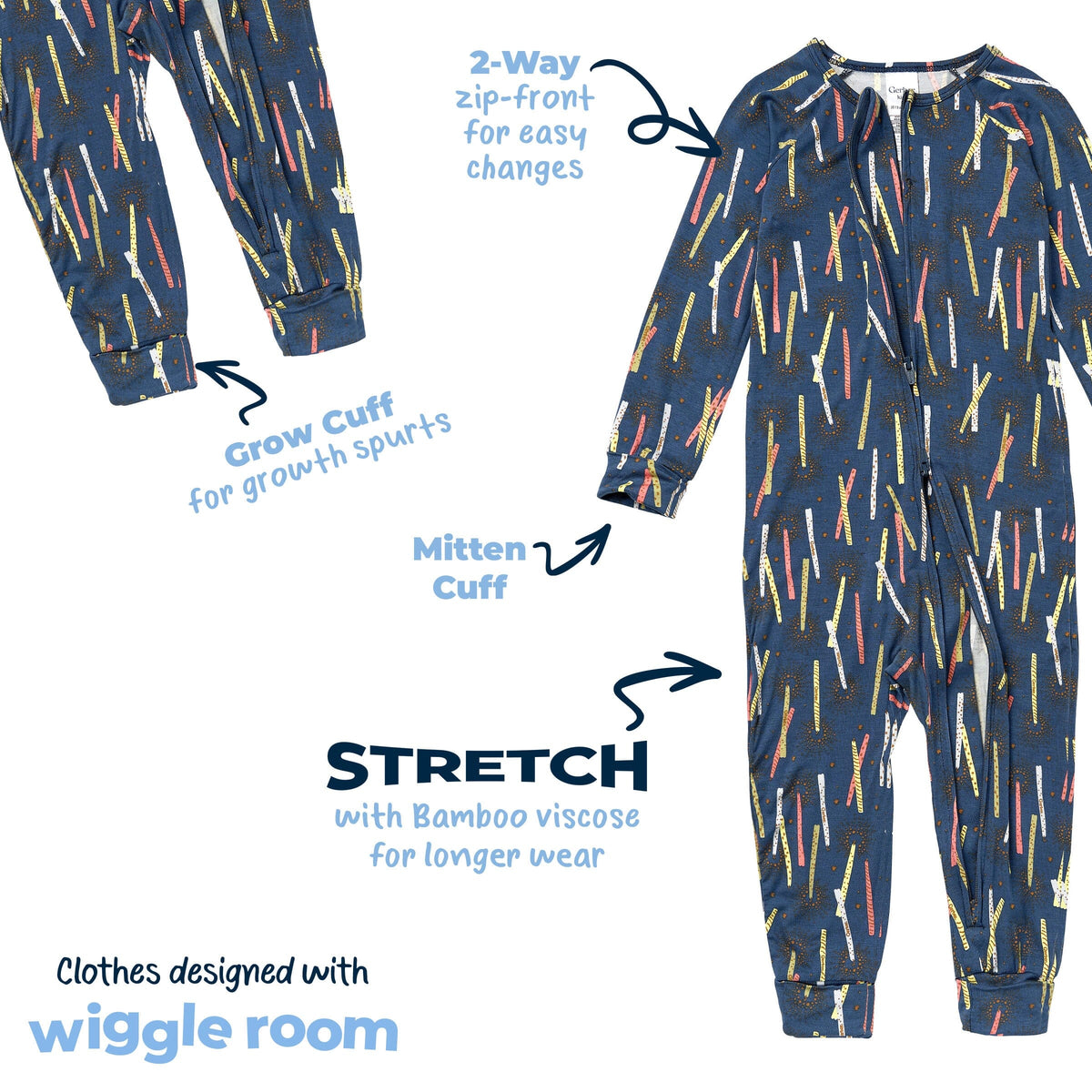 Infant & Toddler Boys Navy Candle Snug Fit Footless Pajamas sleepwear Gerber® 