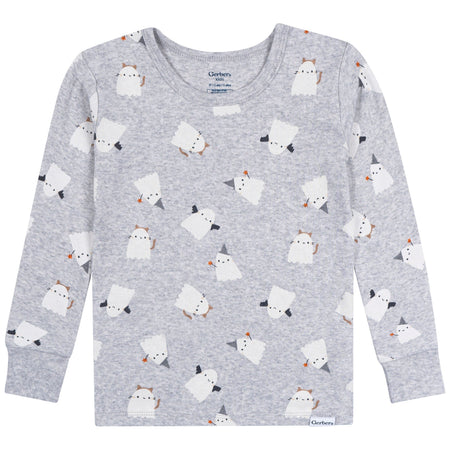 2-Piece Infant & Toddler Neutral Halloween Ghosts Cotton Pajamas