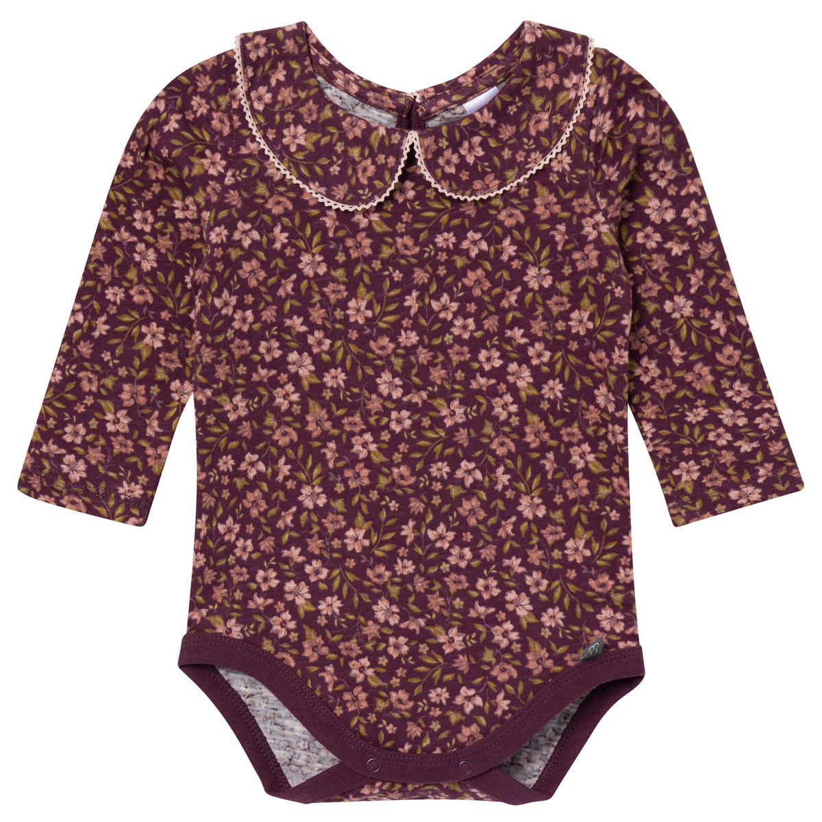 2-Pack Baby Girls Rose Peter Pan Collar Bodysuit onesies modern moments™ by Gerber® 