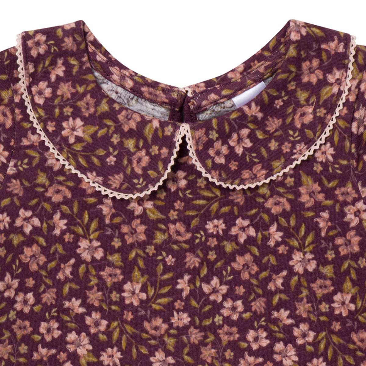 2-Pack Baby Girls Rose Peter Pan Collar Bodysuit onesies modern moments™ by Gerber® 