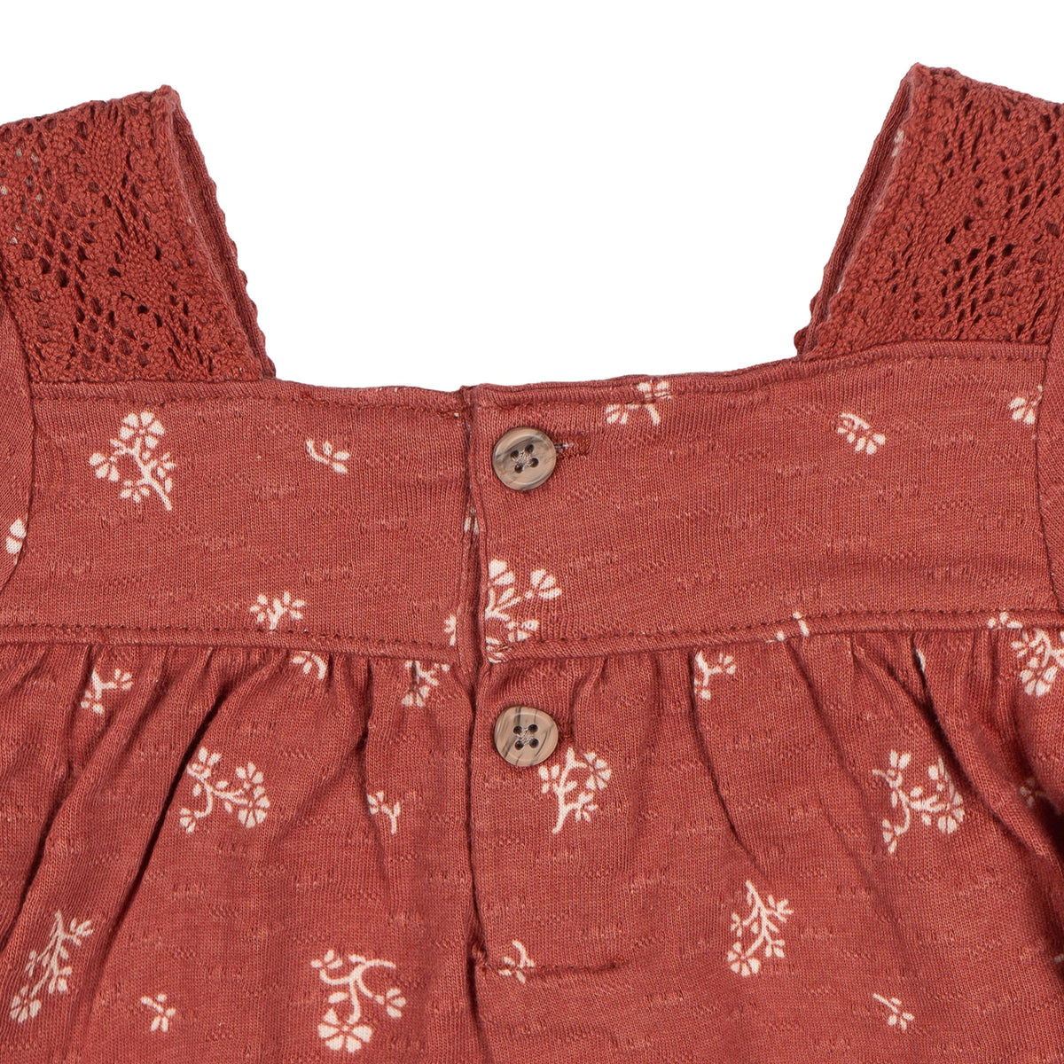 2-Piece Baby Girls Terracotta Crochet Top & Pant Set outfits modern moments™ by Gerber® 