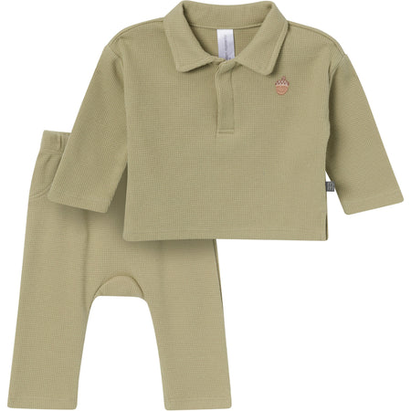 2-Piece Baby Boys Elm Johnny Collar Set