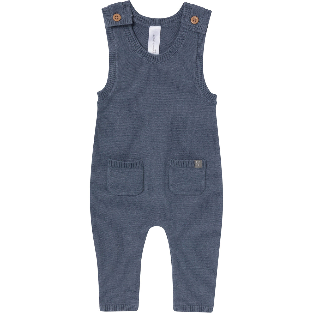 2-Piece Baby Boys Oatmeal-Dusty Blue Stripe Sweater Overall Set outfits modern moments™ by Gerber® 