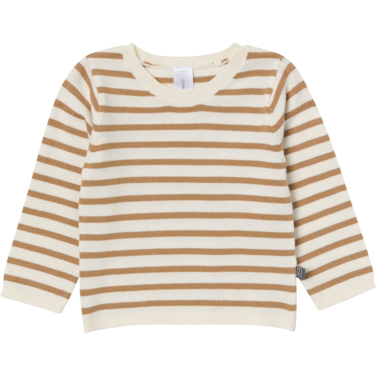 2-Piece Baby Boys Tofu-Camel Stripe Sweater Overall Set outfits modern moments™ by Gerber® 