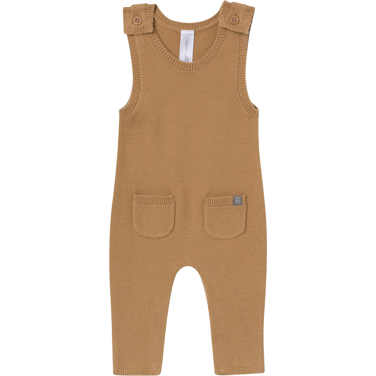 2-Piece Baby Boys Tofu-Camel Stripe Sweater Overall Set outfits modern moments™ by Gerber® 