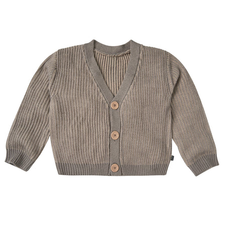 Infant & Kid Girls Stone Fisherman Rib Cardigan