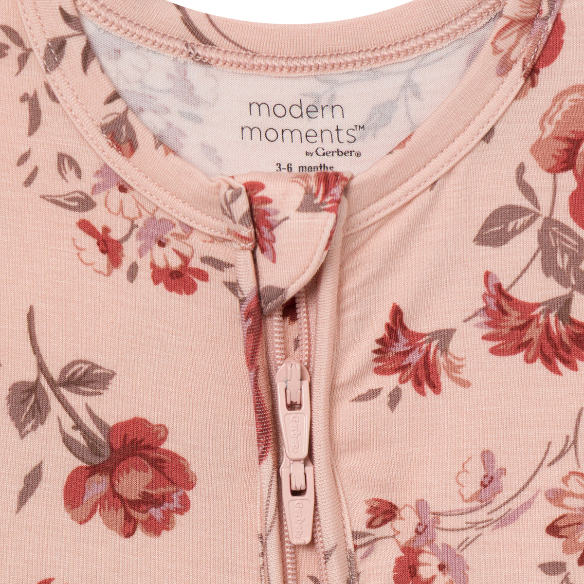 Baby & Kid Girls Rose Snug Fit Footless Pajamas sleepwear modern moments™ by Gerber® 