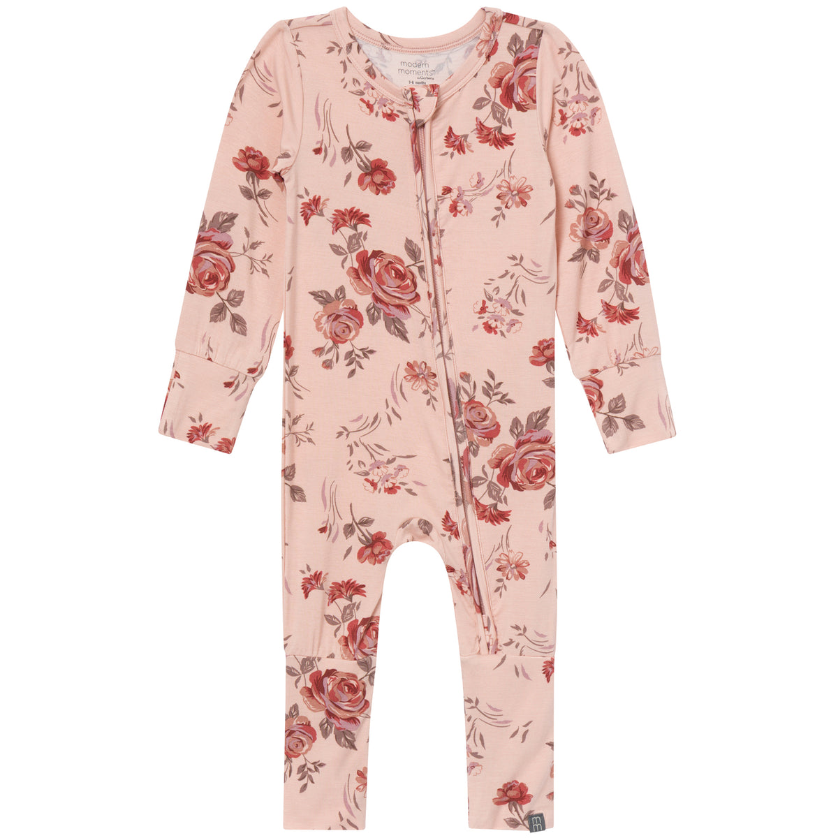 Baby & Kid Girls Rose Snug Fit Footless Pajamas sleepwear modern moments™ by Gerber® 