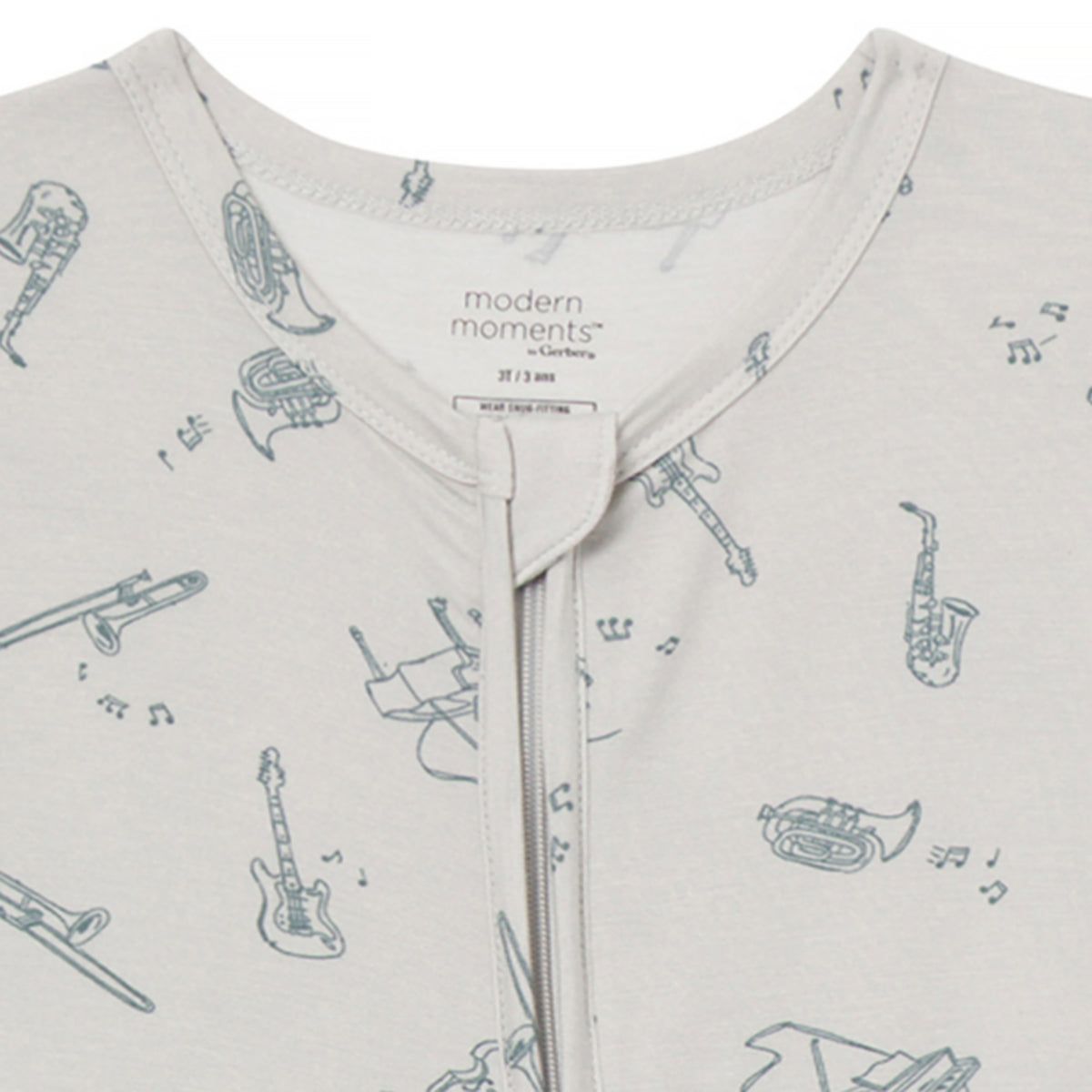 Baby & Kid Neutral Vapor Blue Snug Fit Footless Pajamas sleepwear modern moments™ by Gerber® 