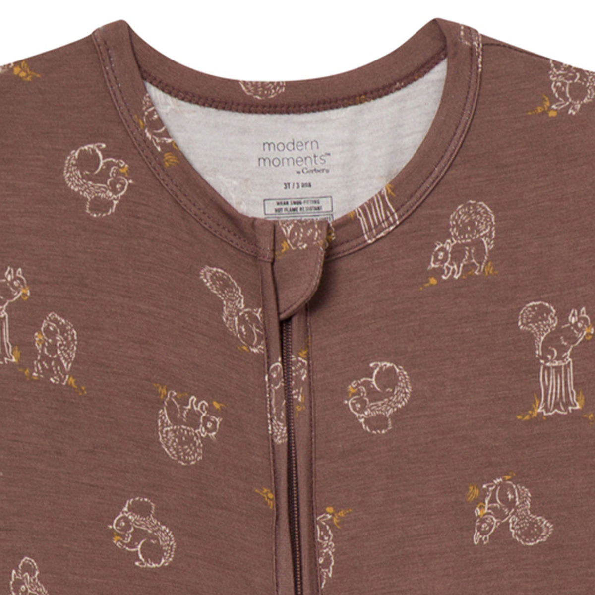 Baby & Kid Neutral Coffee Snug Fit Footless Pajamas sleepwear modern moments™ by Gerber® 