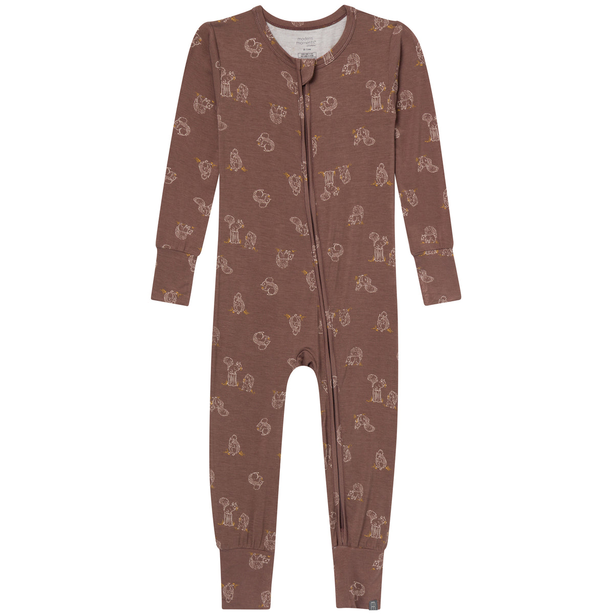 Baby & Kid Neutral Coffee Snug Fit Footless Pajamas sleepwear modern moments™ by Gerber® 