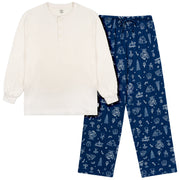 2-Piece Men's Navy Toile Hacci Pajamas sleepwear Gerber® 