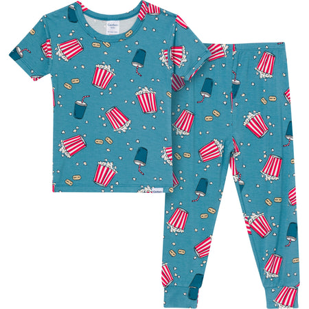 2-Piece Big Kids Neutral Movie Night Pajama Set