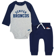 2-Piece Baby Neutral Denver Broncos Bodysuit & Jogger Set NFL NFL 