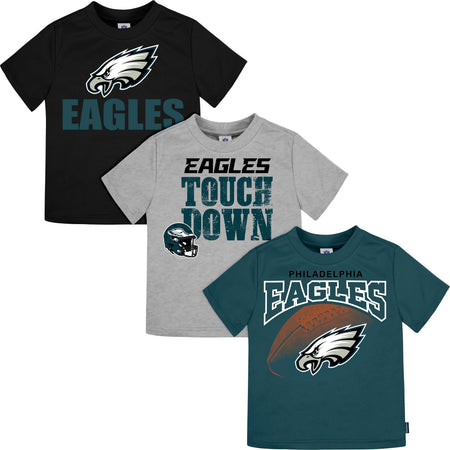3-Pack Baby & Toddler Boys Philadelphia Eagles Short Sleeve Shirts