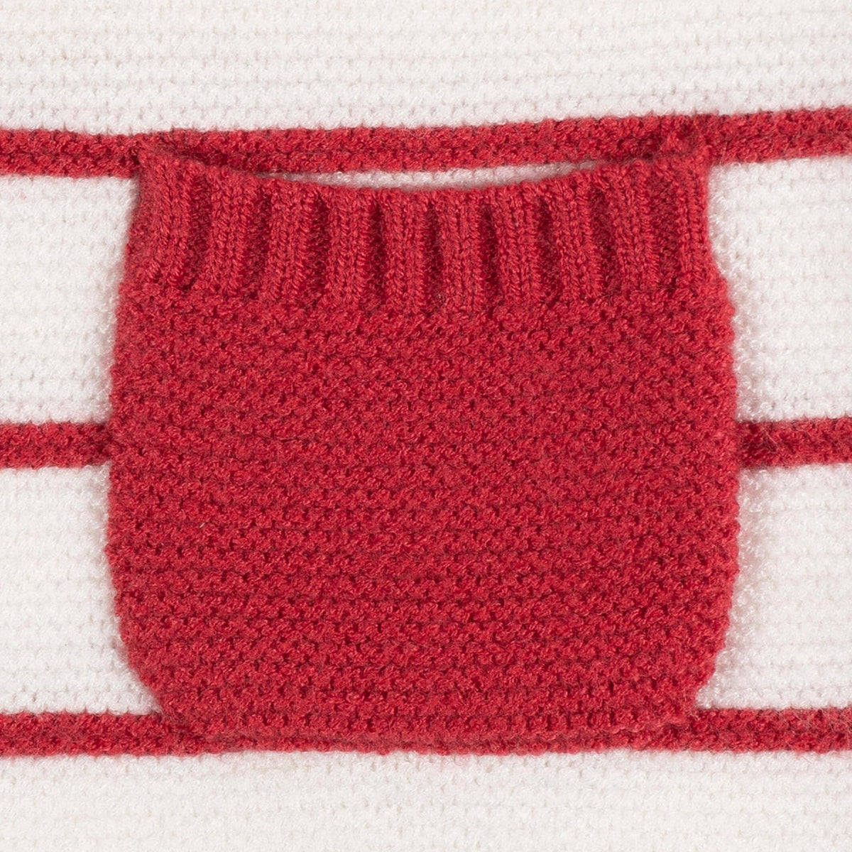 Baby Boys Red & White Romper