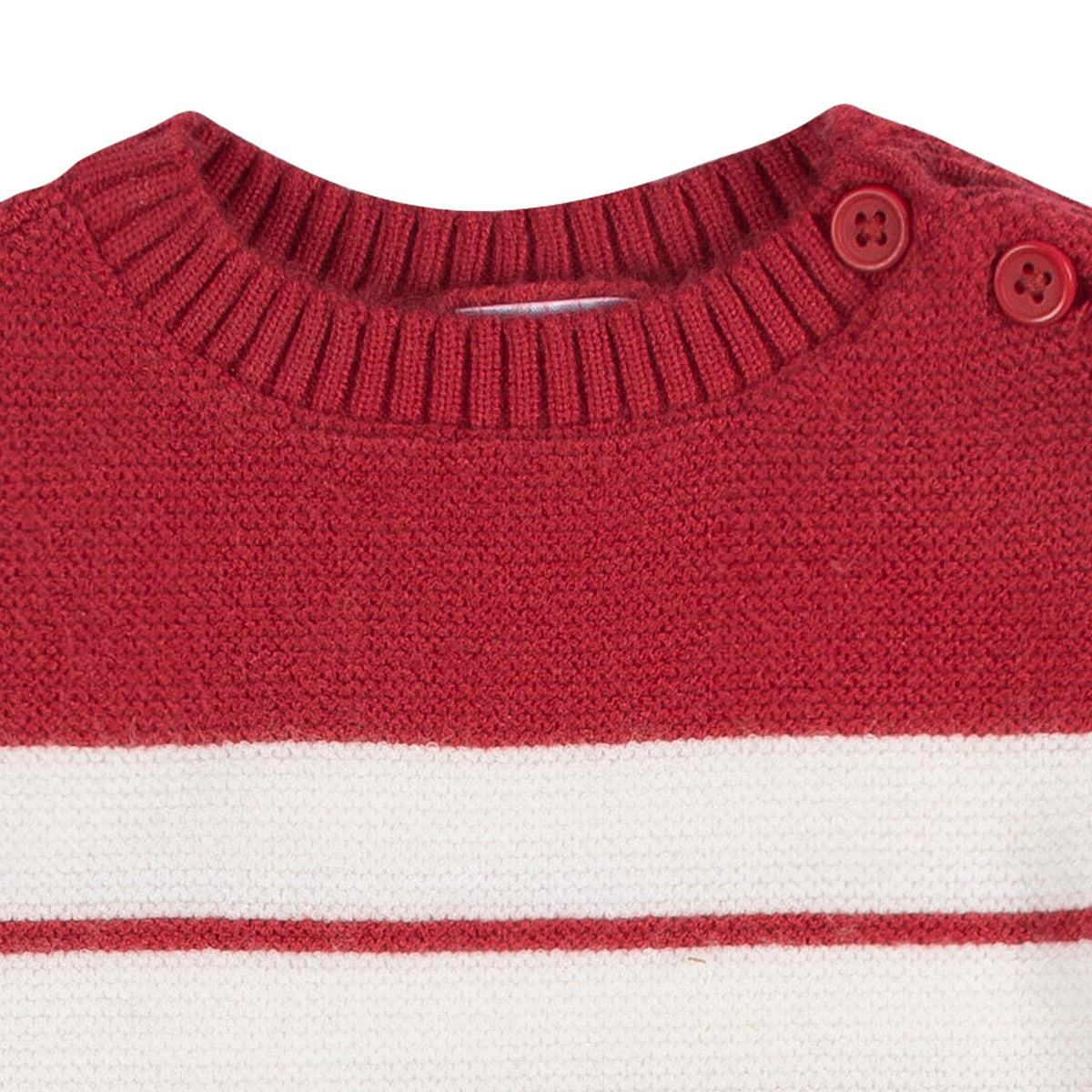 Baby Boys Red & White Romper