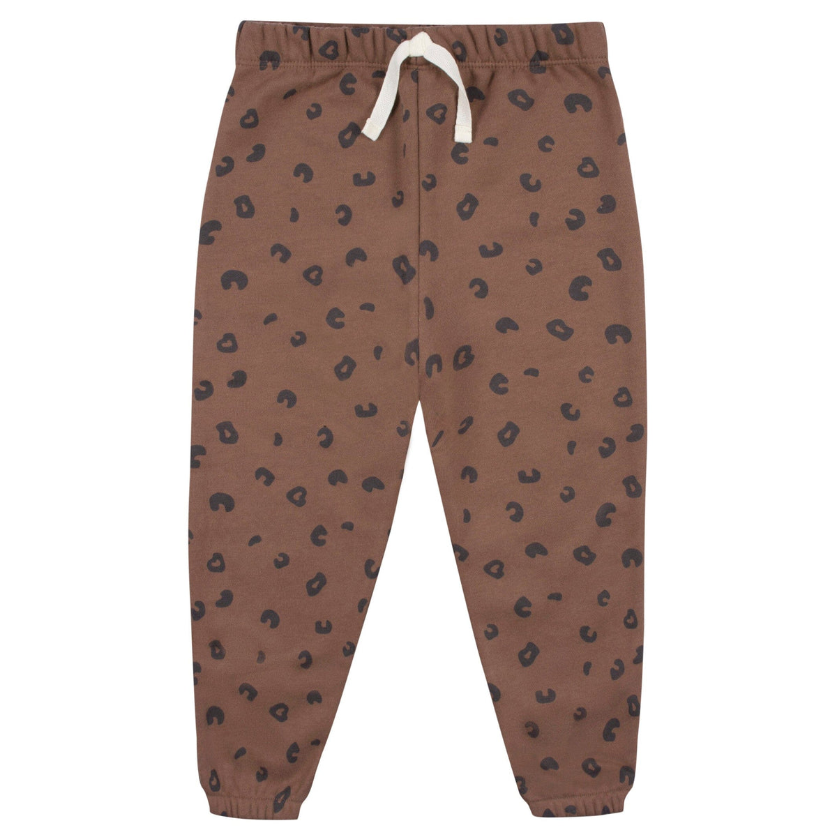 2-Multi Pc Sets Infant and Toddler Girls Brown Leopard Sweatshirt & Pant