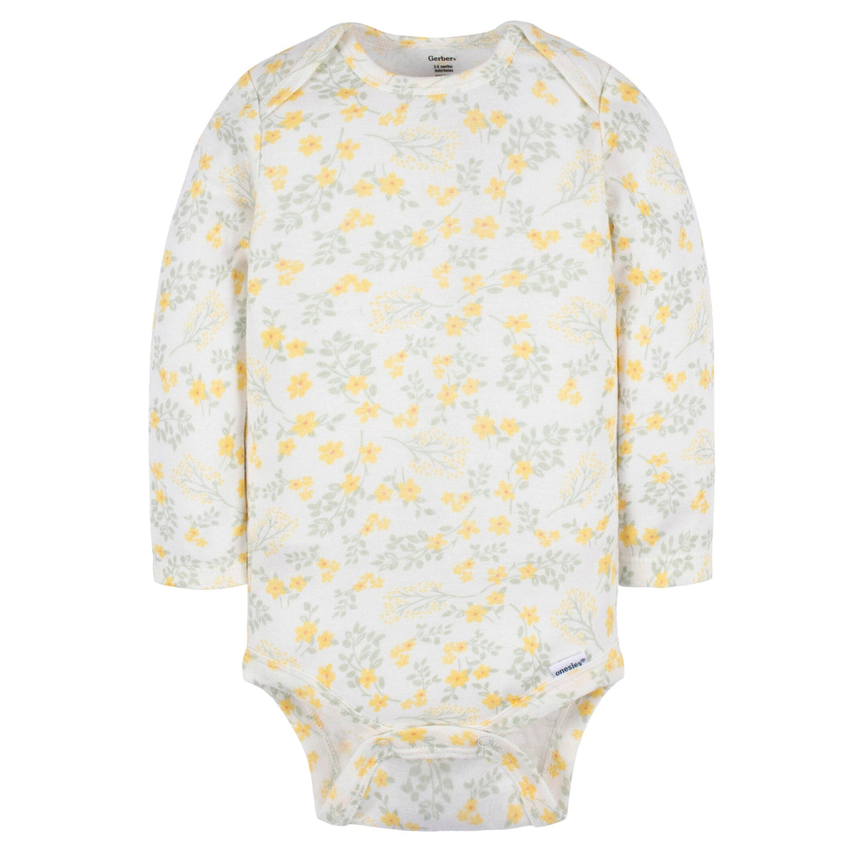 2-Piece Baby Girls Green Floral Jumper & Top Set