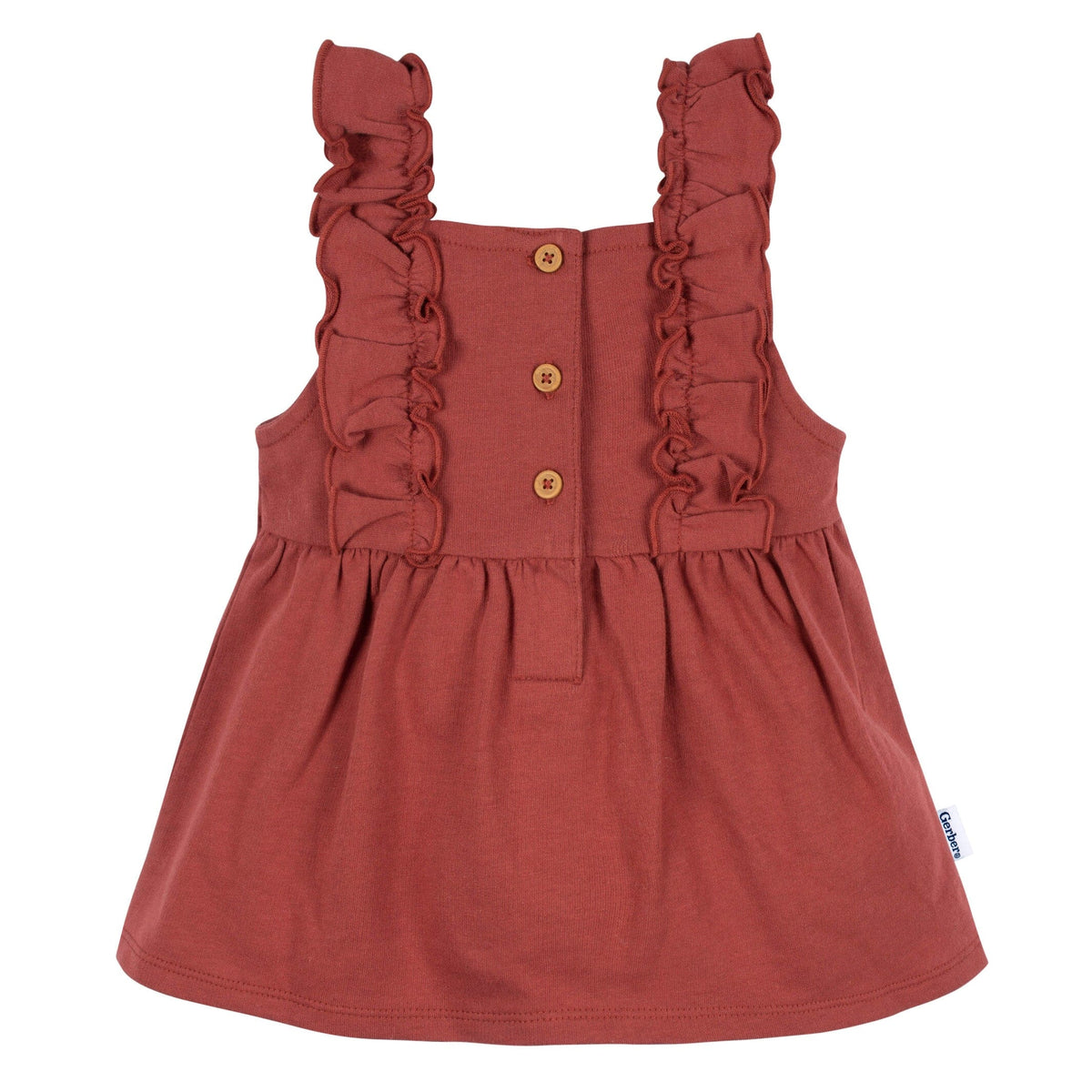 2-Piece Baby Girls Orange Leaves Jumper & Top Set