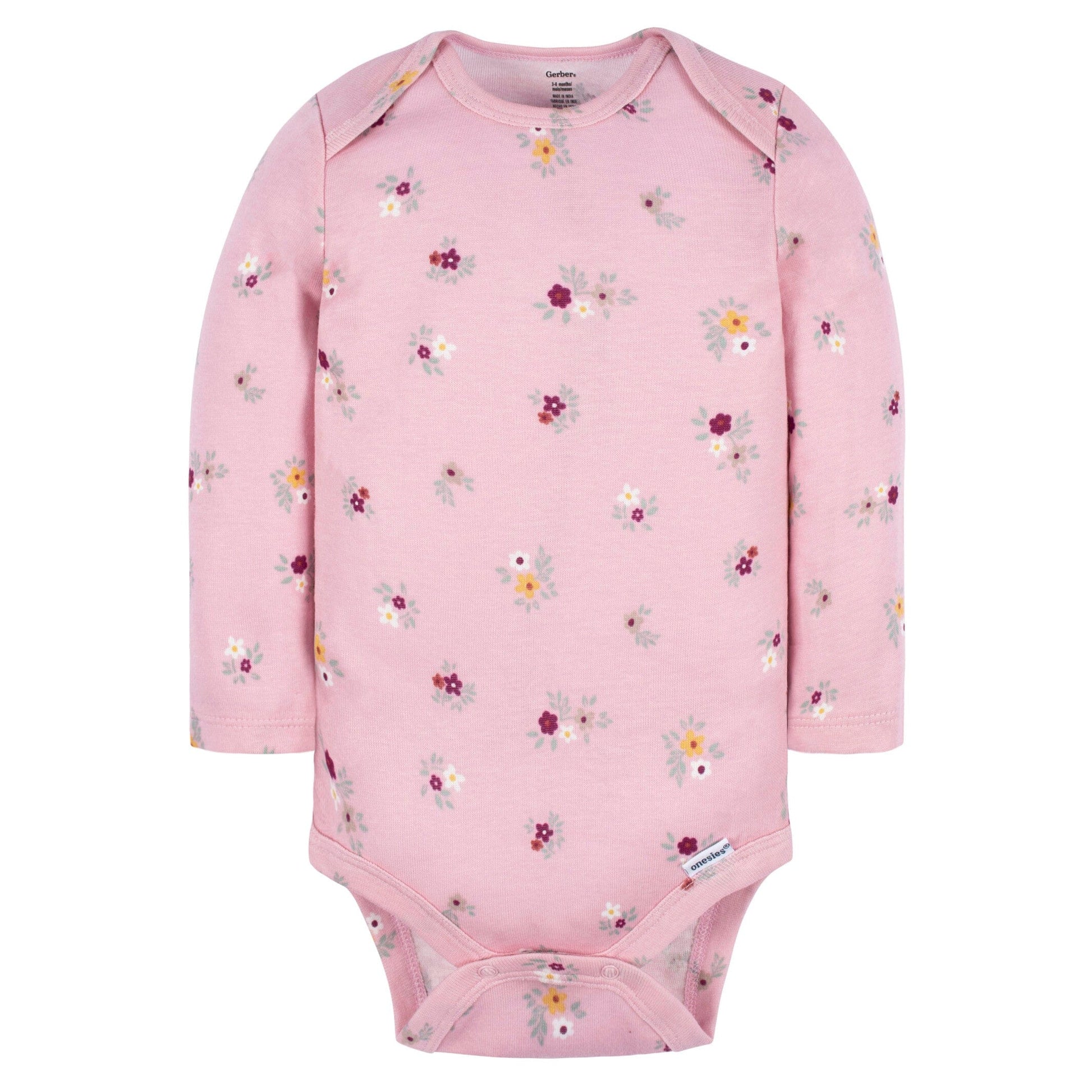 2-Piece Baby Girls Purple Floral Jumper & Top Set