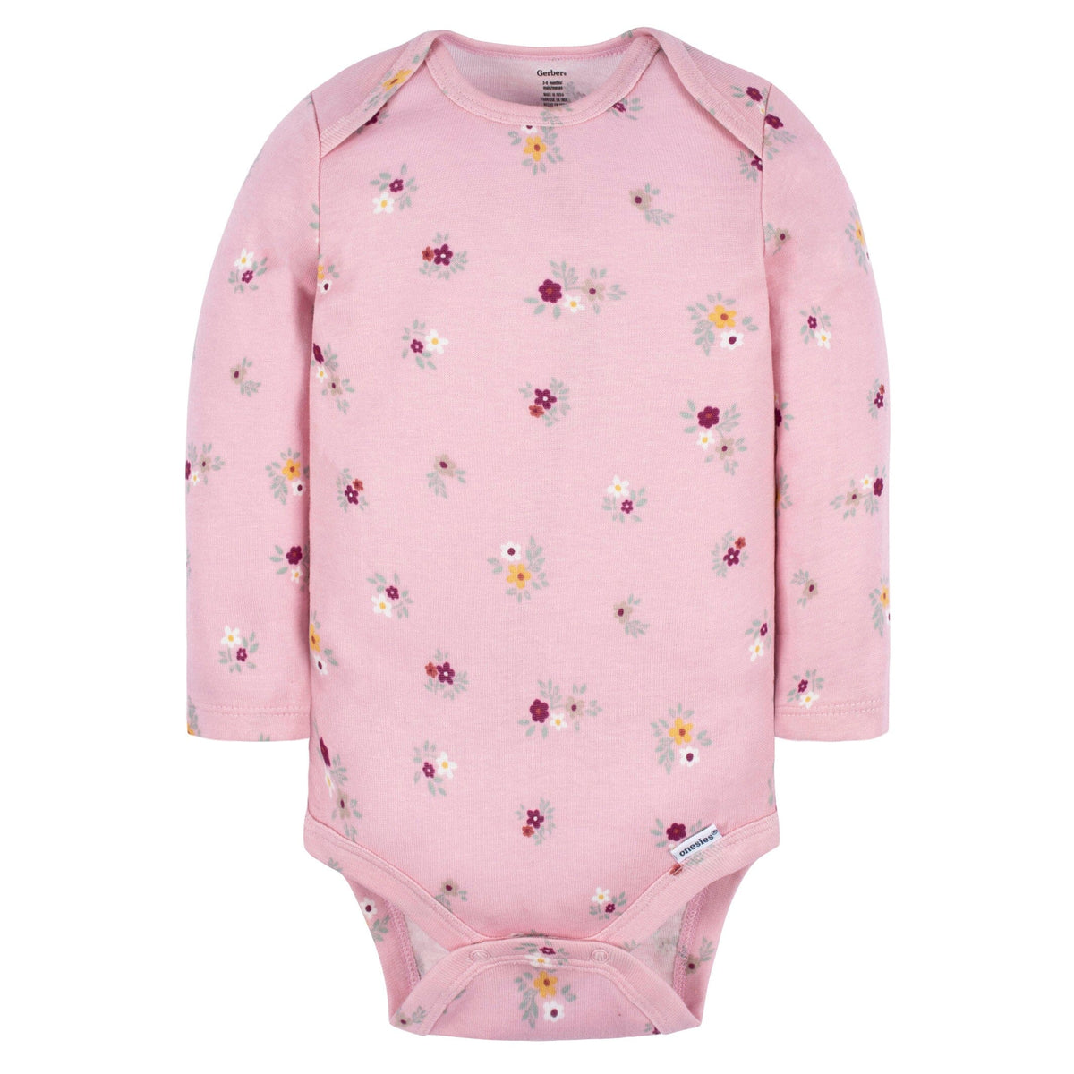 2-Piece Baby Girls Purple Floral Jumper & Top Set