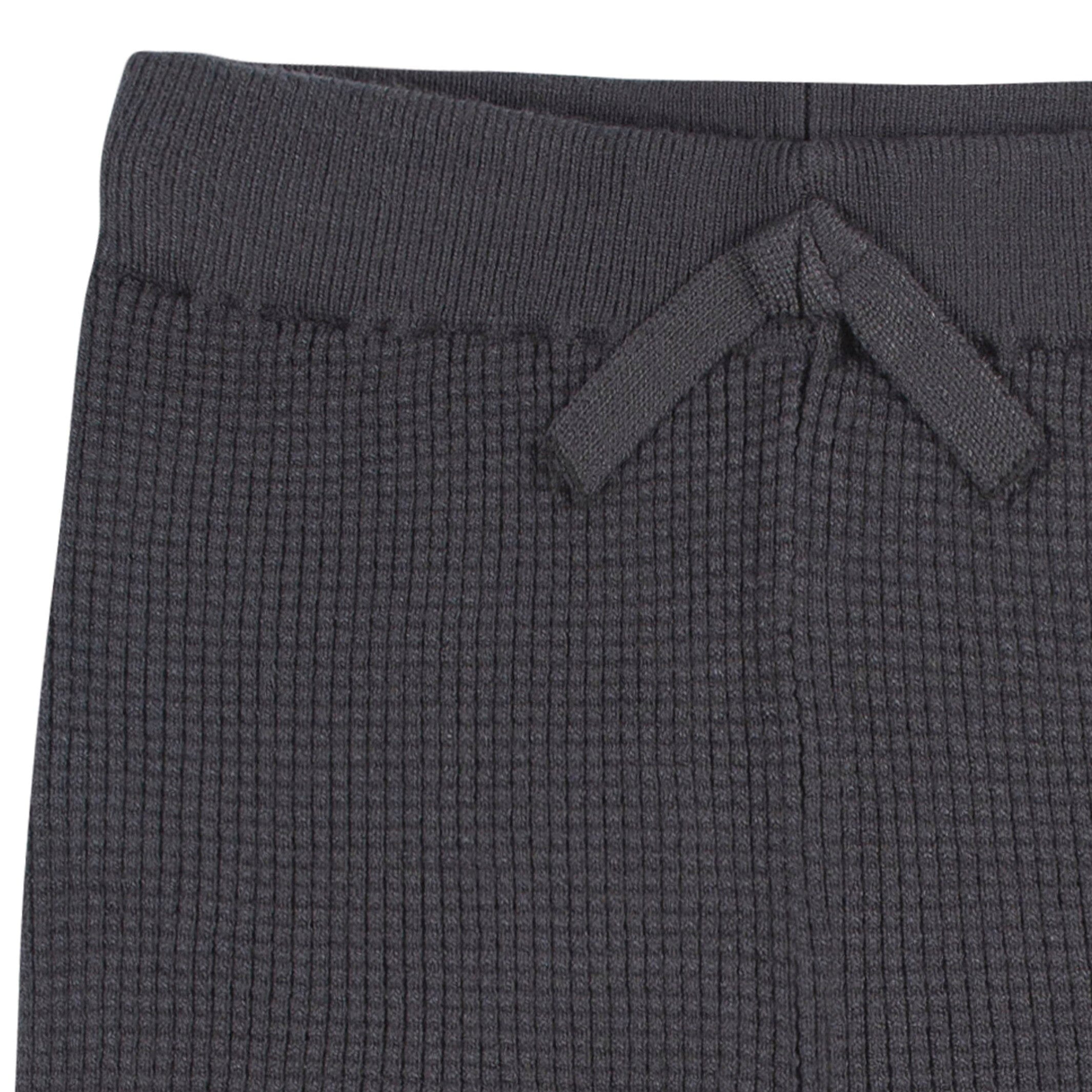 2-Piece Baby and Toddler Boys Charcoal Sweater Knit Set