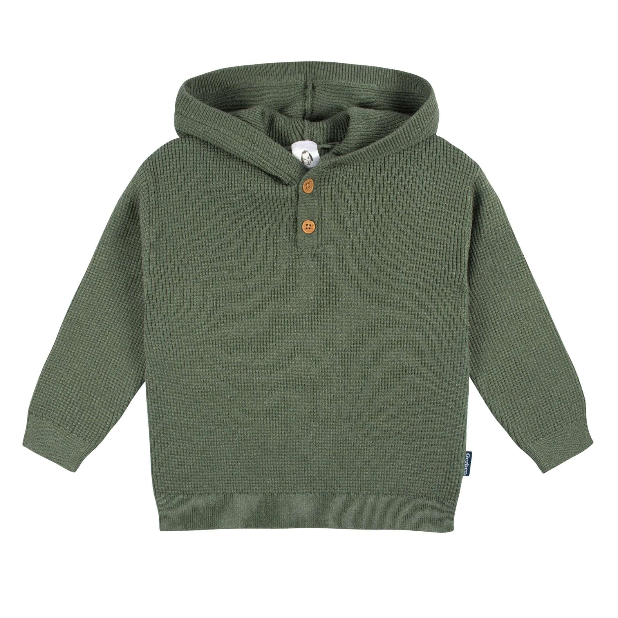 2-Piece Baby and Toddler Boys Olive Green Sweater Knit Set