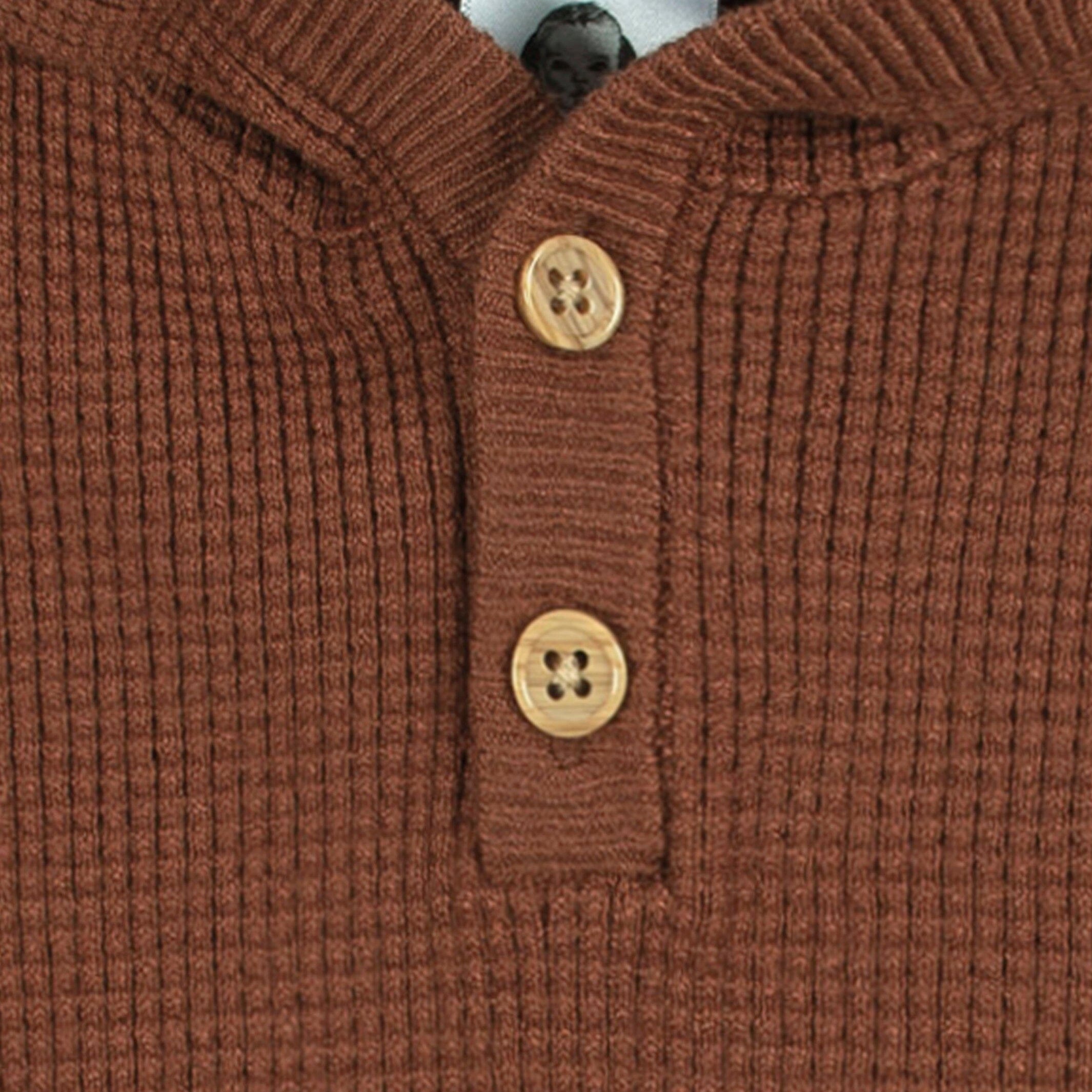 2-Piece Baby and Toddler Boys Red Sweater Knit Set