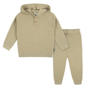 2-Piece Baby and Toddler Boys Tan Sweater Knit Set
