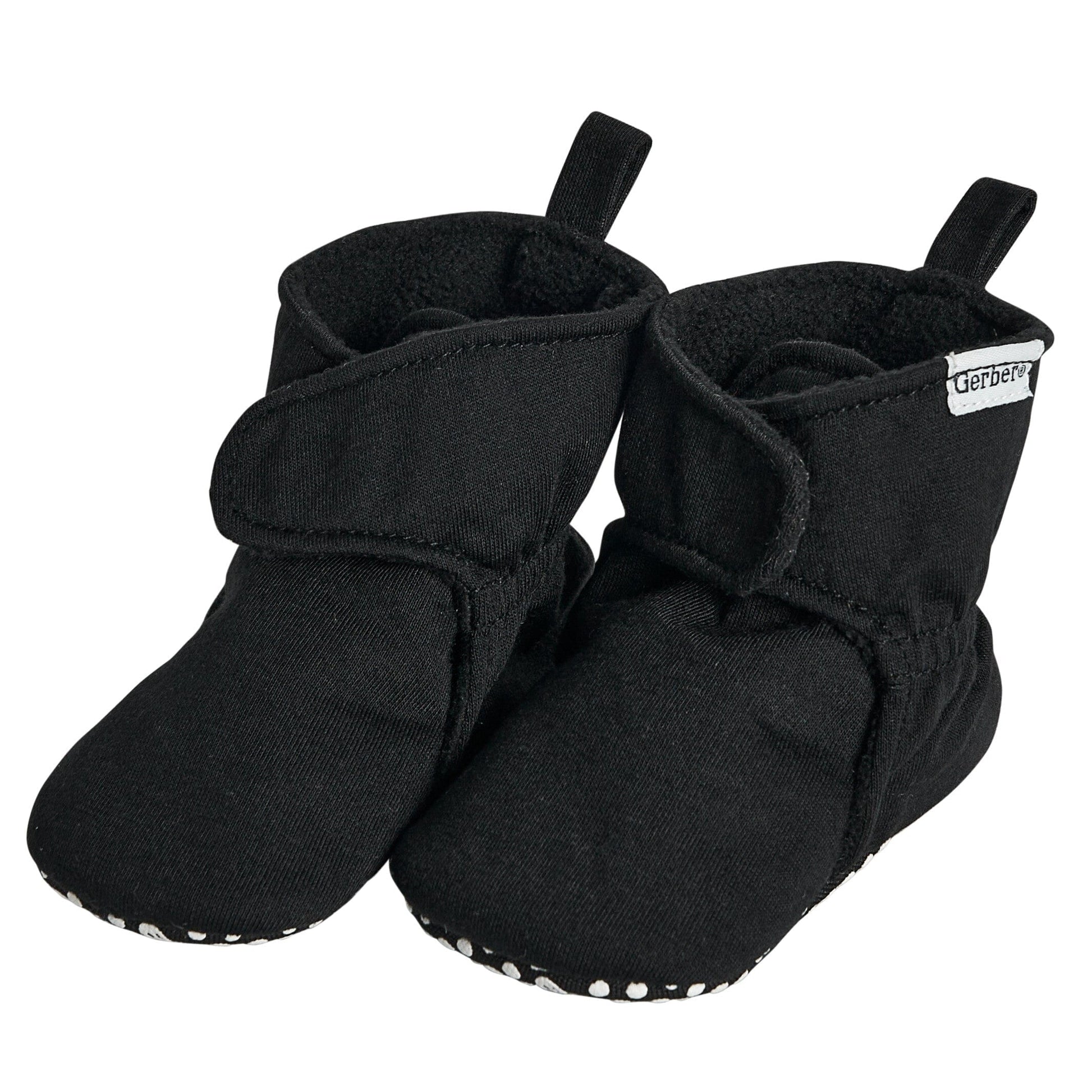 Baby Boys Black Soft Booties