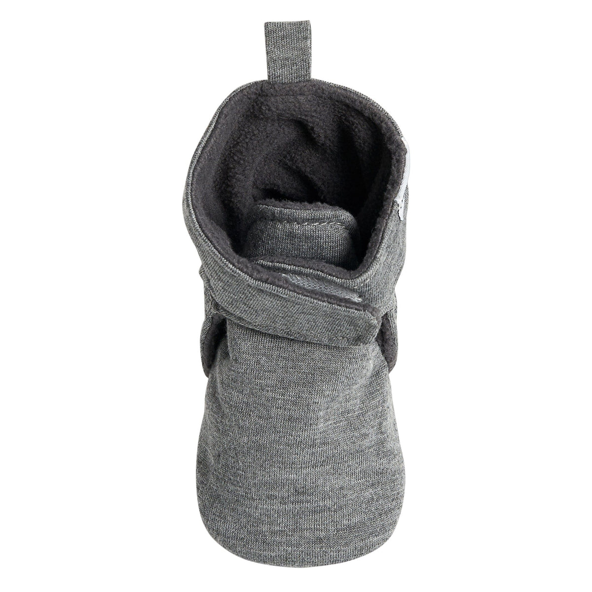 Baby Neutral Grey Heather Soft Booties