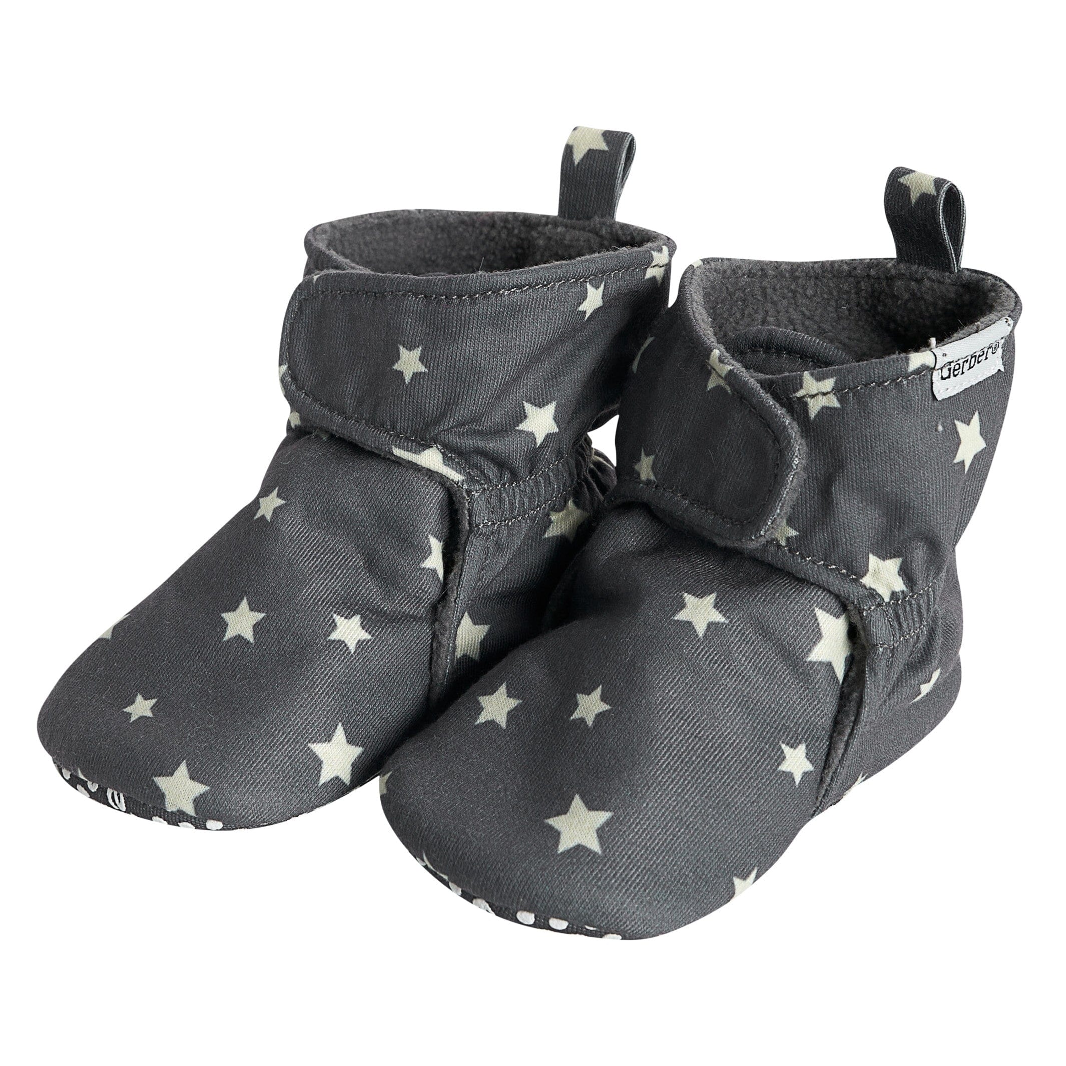 Baby Neutral Grey/White Soft Booties