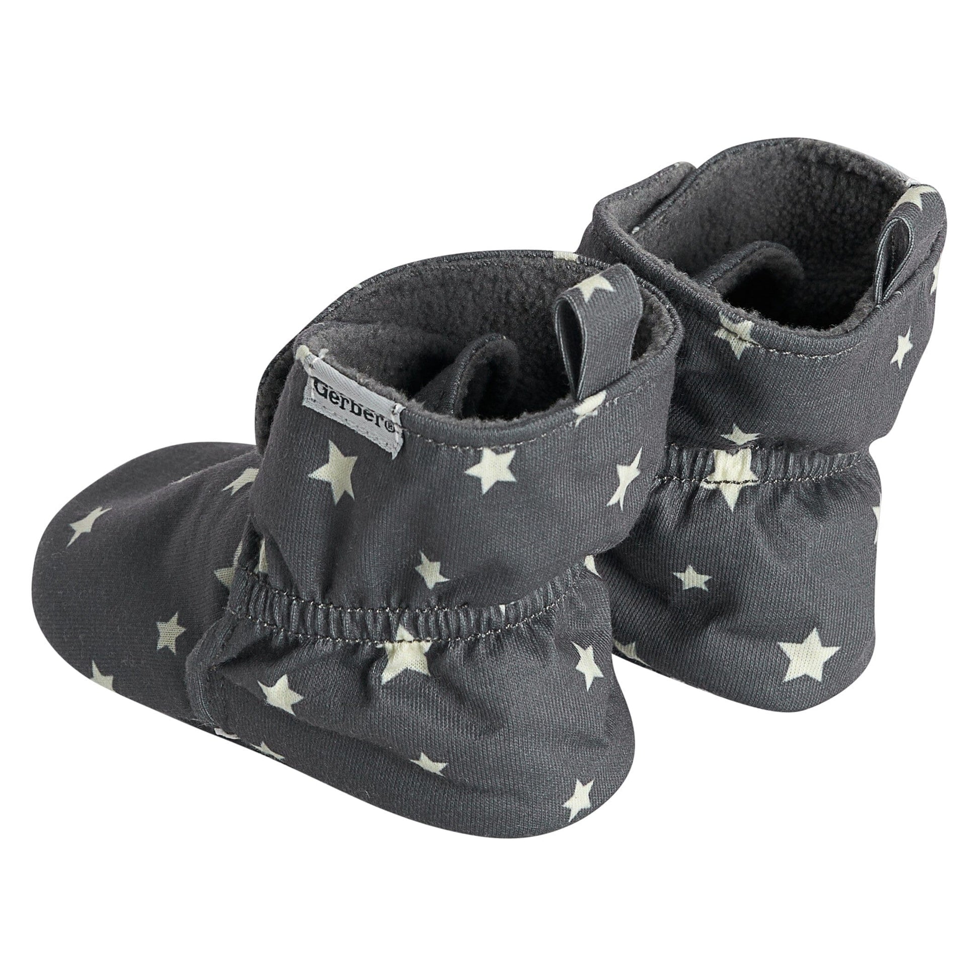 Baby Neutral Grey/White Soft Booties
