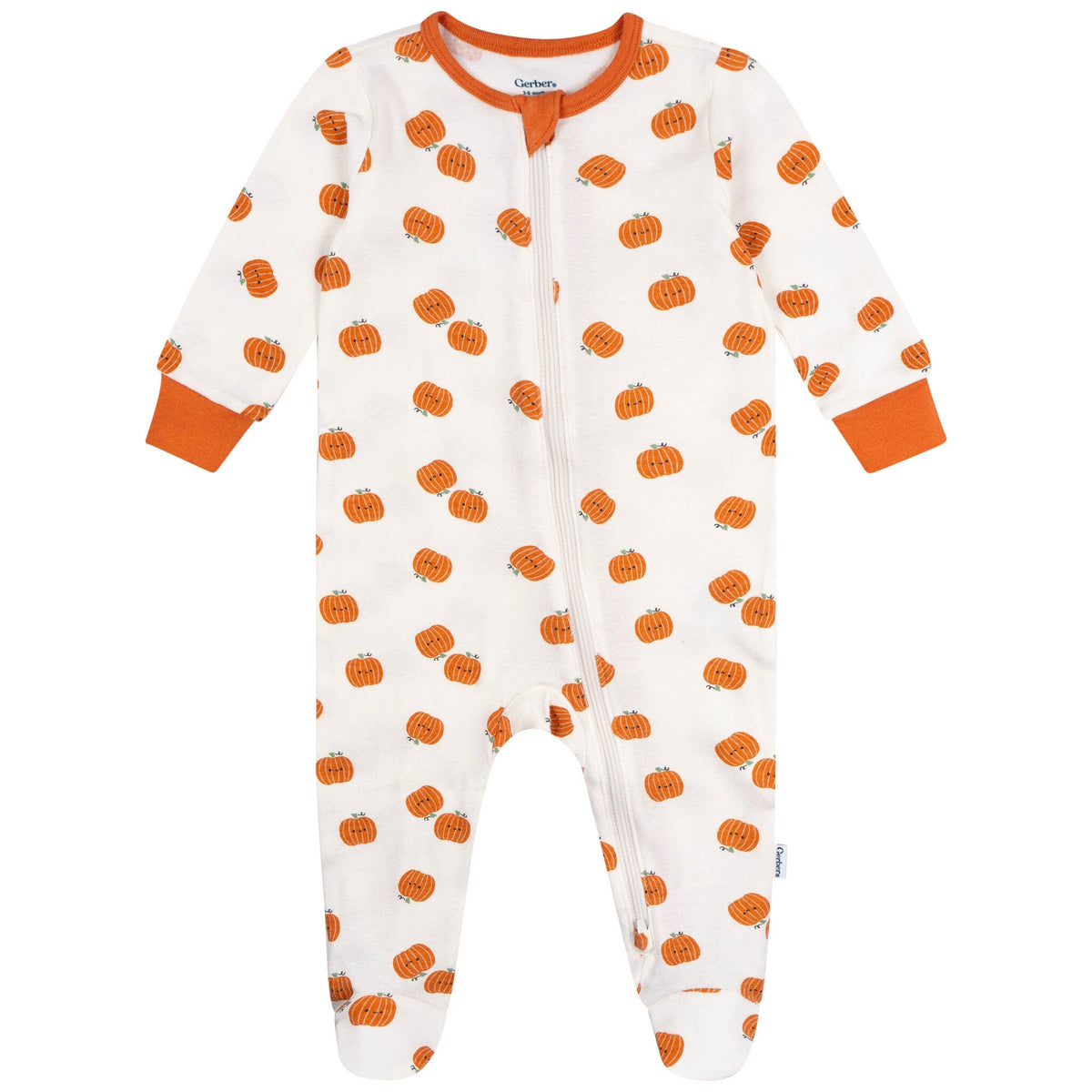 Baby Neutral Smiling Pumpkins Sleep 'N Play Sleepwear Gerber® 