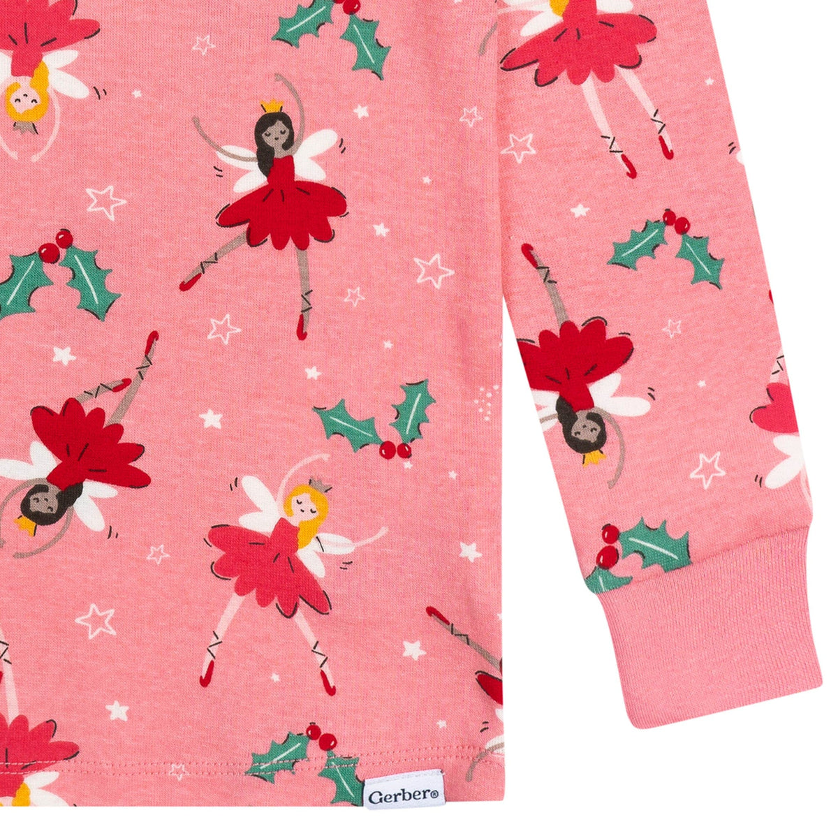 2-Piece Infant & Toddler Girls Holiday Fairies Cotton Pajamas Sleepwear Gerber® 