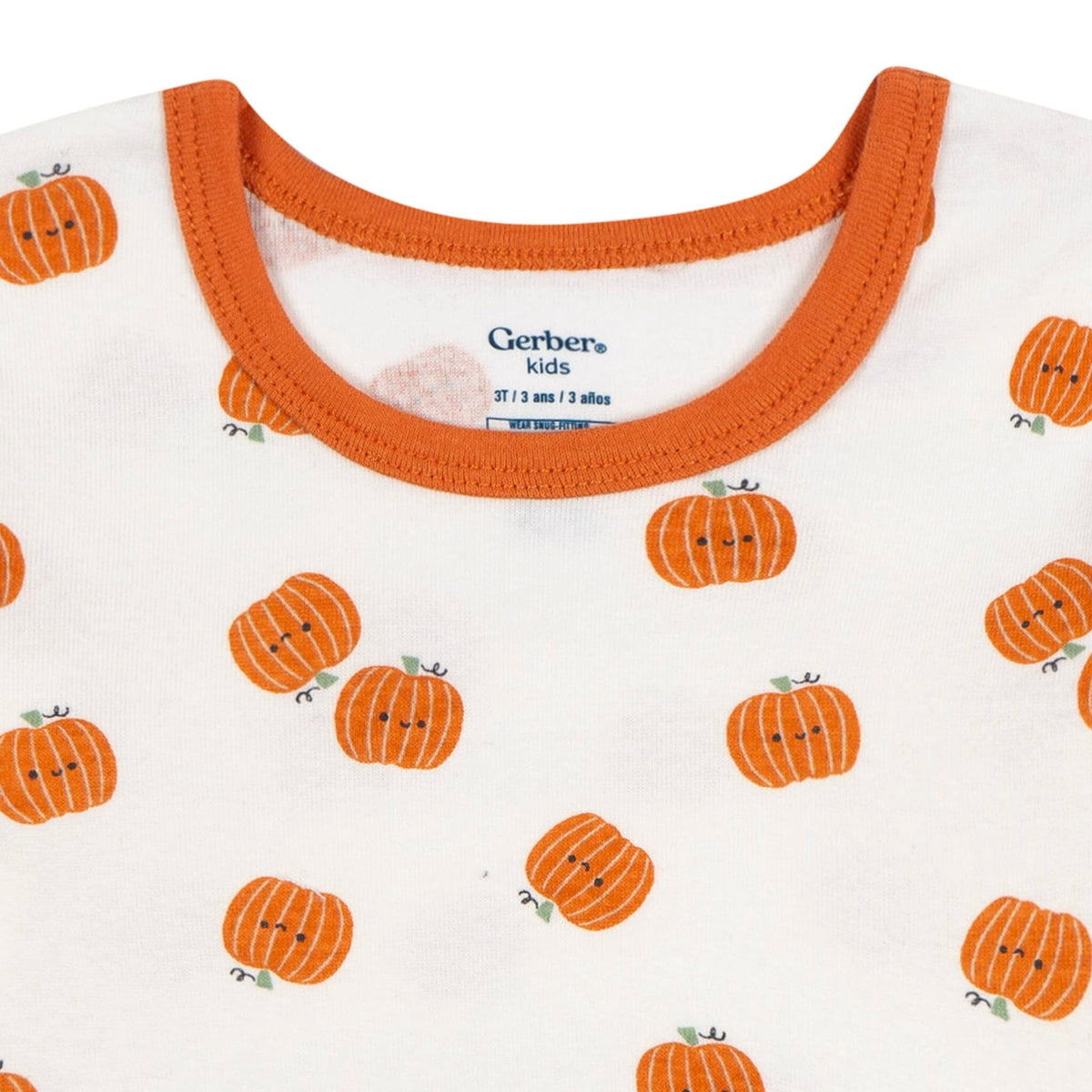 2-Piece Infant & Toddler Neutral Smiling Pumpkins Cotton Pajamas Sleepwear Gerber® 