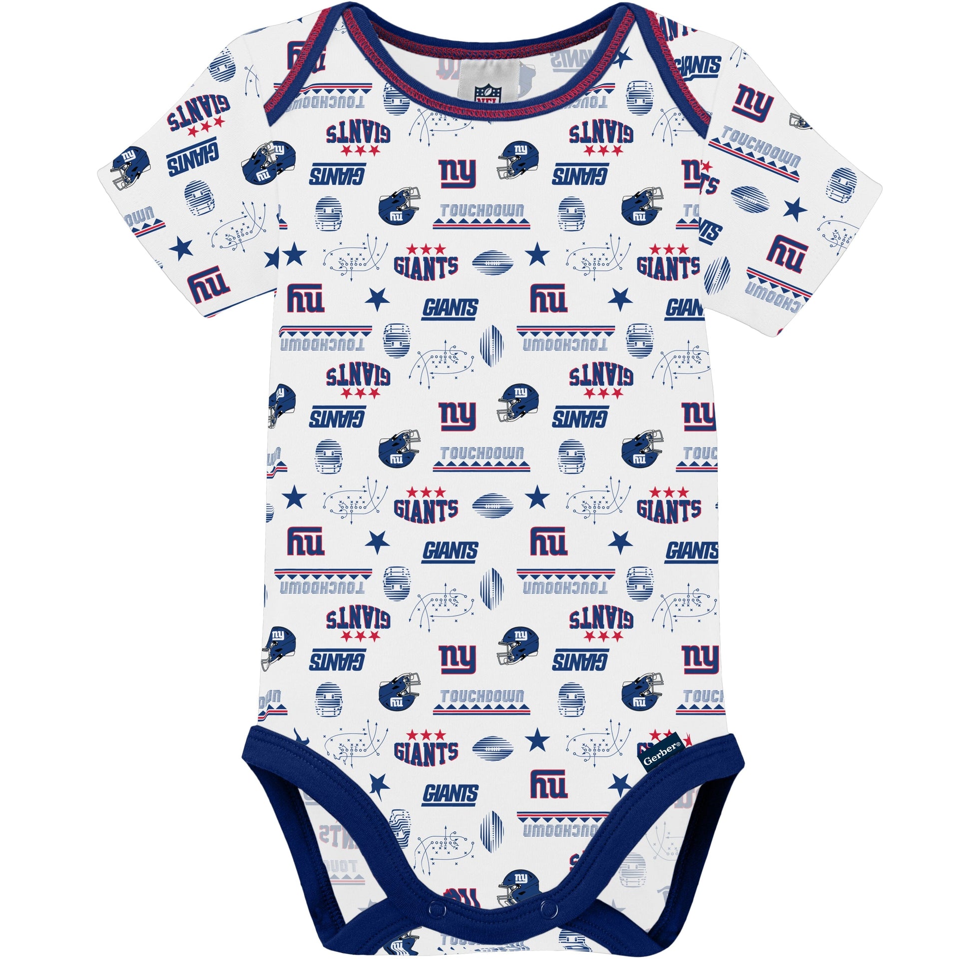 3-Pack Baby Boys Giants Short Sleeve Bodysuits