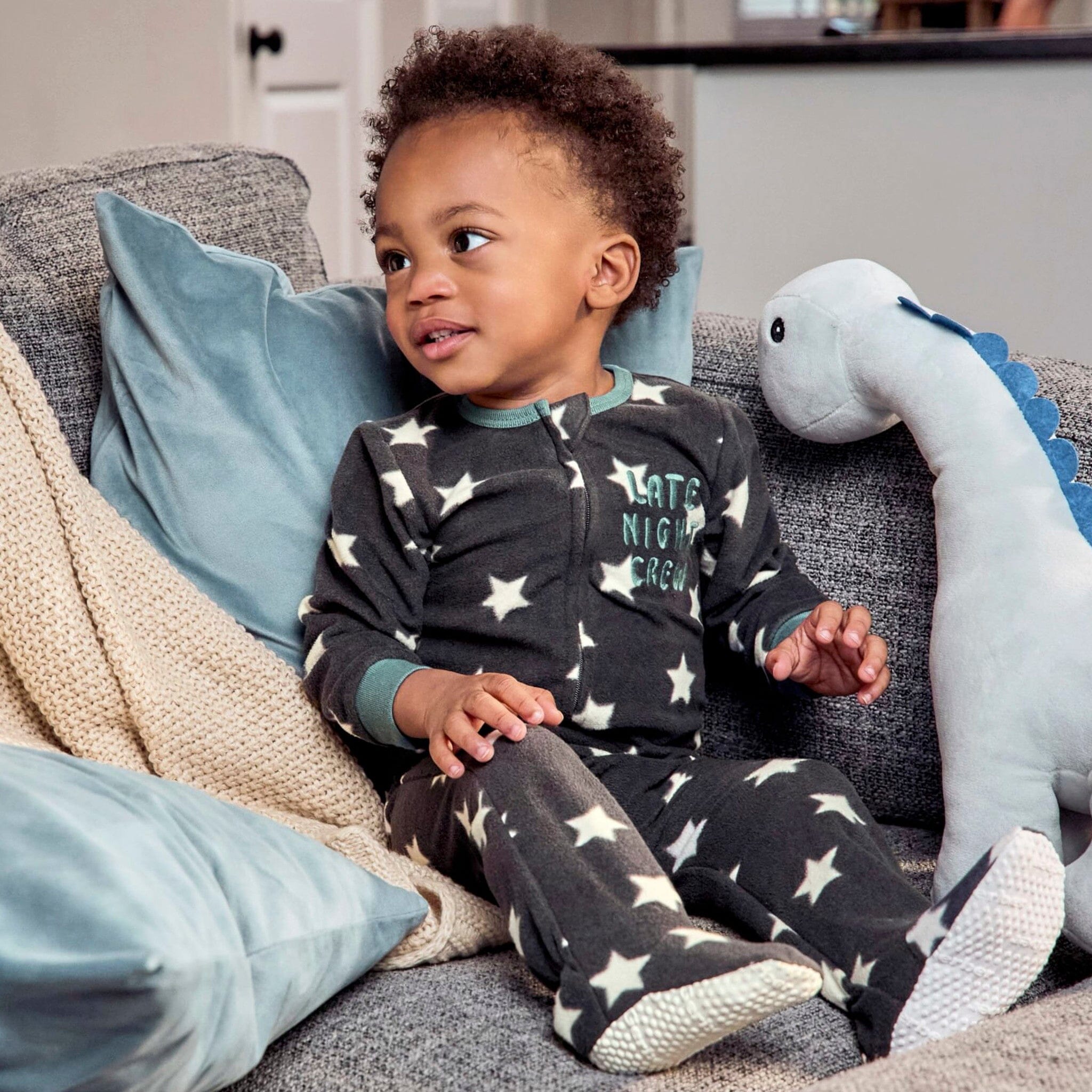 Baby & Toddler Boys Stars Footed Fleece Pajamas Sleepwear Gerber® 